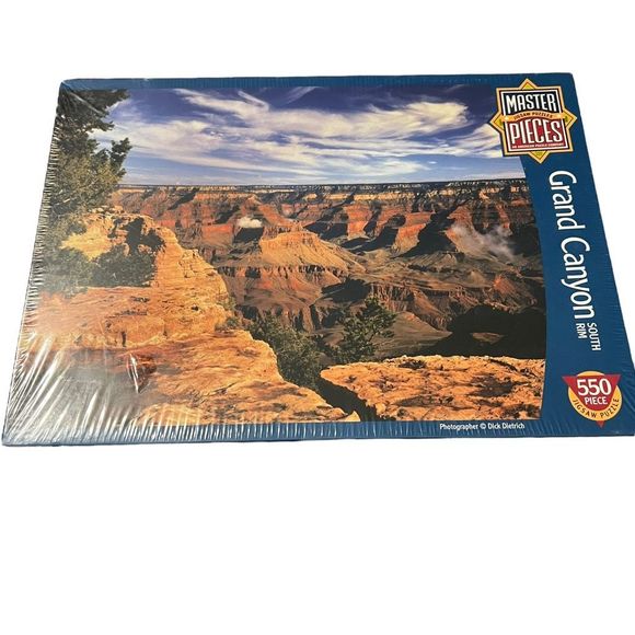 Master Pieces Jigsaw Puzzles Grand Canyon South Rim‎ 550 Piece 18”x24” 60411 NEW - Picture 1 of 6